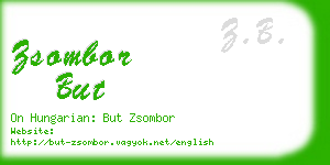 zsombor but business card